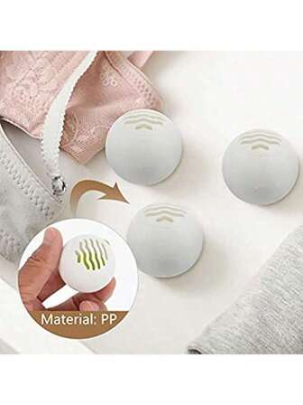 6 pezzi Palline deodoranti per scarpe, per eliminare gli odori di scarpe, borse da palestra, armadi, armadietti, cesti dei panni sporchi e cassetti