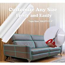 1PC Petslucent Cat Scratch Furniture Protector: Cat Anti Scratch Tape - Door Protector From Dog Scratching - Clear Training Self Adhesive Tape For Carpet, Sofa, Couch, Door - Multicolor - View 11