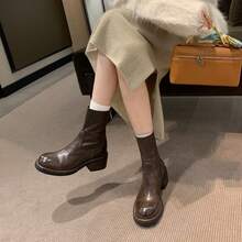Botines y botitas para mujer - Marrón - Ver 8