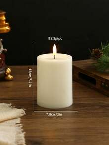 Set de 3/2/1 piezas de nuevas luces de vela electrónica tipo bala LED de Navidad, velas de cera de piedra falsa, luces de vela electrónica LED, adecuadas para Navidad, Halloween, decoración de vacaciones, decoración de habitaciones y decoración de fiestas, iluminación romántica LED para bodas (con o sin control remoto) (Baterías no incluidas) - Multicolor - Ver 12