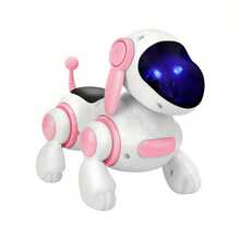 Robot Dog Toy – Smart Robot Dog, Suitable For Children Over 3 Years Old, Interactive Crawling And Sound, Kids Robot Dog Toy With LED Eyes, Electronic Pet Toy Dog, Gift For Boys And Girls(Pink) - Pink - View 11