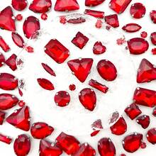 WENSIDUO Sew On Rhinestones 150 PCS Mixed Shapes Glass Rhinestones Sew On Crystal Gems Mental Flatback With Silver Claw For Jewelry Crafts Clothes Shoes Costume Garment White,Grandma Mothers Day Gift,Mother's Day - White - View 2