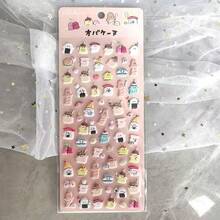 可爱卡通幽灵一家3D立体泡泡装饰贴纸，适用于剪贴簿、日记、手机壳、手工装饰 - 彩色 - 查看 9