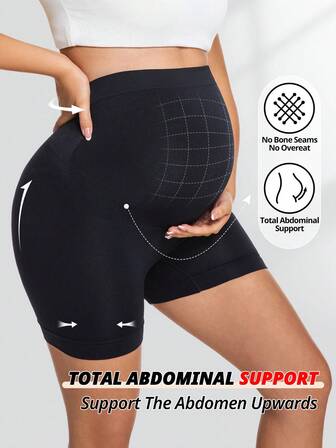 Seamless Maternity Belly Support Shorts High Waisted Pregnancy Yoga Workout Activewear Underwear For Mother Abdominal Suport Panties