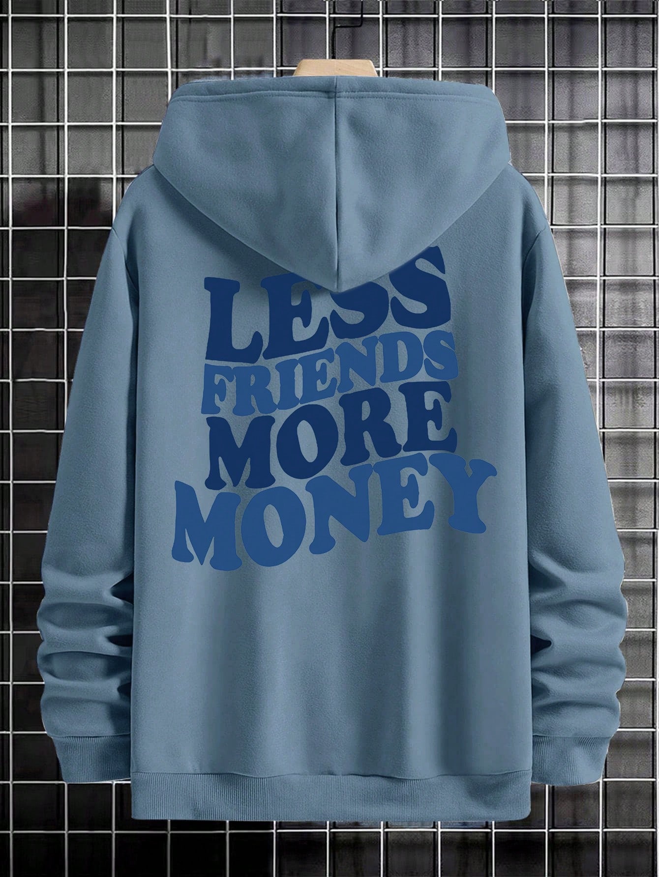 هودي سويت شيرت رجالي باللون الأزرق