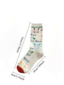 جوارب سانريو - سلسلة باكسياوجو الفتاة الجميلة والنشيطة، جوارب أنبوبية كرتونية يابانية، مناسبة لجميع الفصول