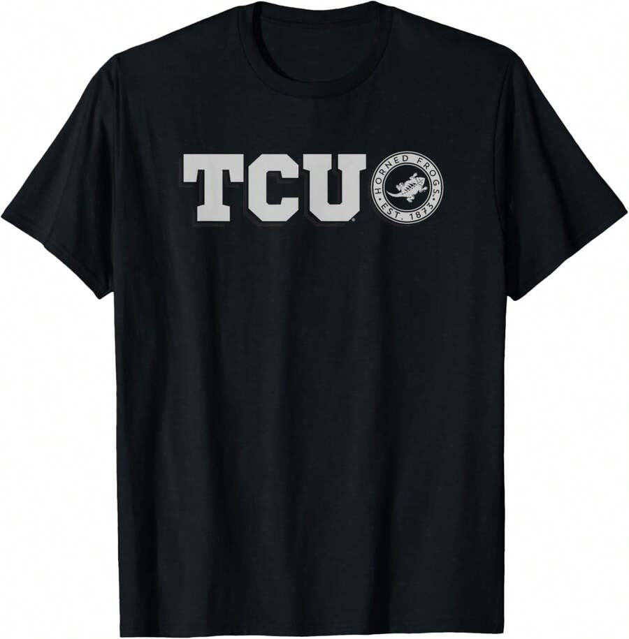 TCU Horned Frogs Block Text T-Shirt - Black - View 1