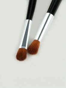 2Pcs Double Eye Shadow Brush/Eyebrow Brush,EcoTools Enhancing Eye Brush Set, Makeup Brushes For Liquid, Cream & Powder Eyeshadow & Eye Liner Application, Dual-Sided & , Synthetic Bristles, Cruelty-Free - Multicolor - View 8