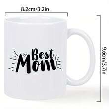 Best Mom Ceramic Coffee Mug, 11 Oz - Insulated, Reusable, Hand Wash Only - Ideal Gift For Coffee Enthusiasts And Mothers, Coffee Bar Accessories - The Best Mom - View 4