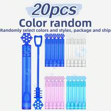 40pcs Christmas Snowflake Bubble Wands, No Water Needed, Suitable For Birthday Party Favors, School Events, Classroom Rewards, Outdoor Gifts, Christmas Gifts, Available In 10/20/40pcs - Multicolor - View 14
