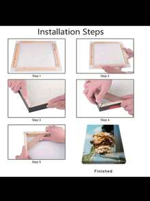 1 Set de 100x50cm Lienzo con Marco de Madera para Pintura al Óleo, Marco de Madera Sólida, Adecuado para Pintura al Óleo, Carteles, Galerías, Murales, Kit de Marco de Óleo, Decoración Artística