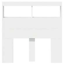 Testiera con Contenitore a LED Bianca 100x17x102 cm