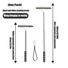 1pc Multi-Functional Car Rear View Mirror Extendable Windshield Wiper, Rain Scraper, Windshield Cleaning Brush - Multicolor - View 21