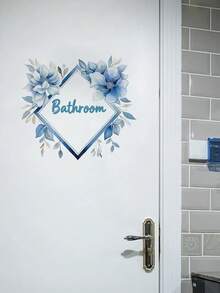 1pc PVC Material, Anchor, Flower, Floral, Rope Wall Sticker For Bathroom, Living Room, Bedroom, Entryway. Wall Art, Poster., Stickers, Wall Decal, Vinyl Decal For Home Decorations, Spring Decoration Items Refresh Your Home, Rama Decoration Stickers