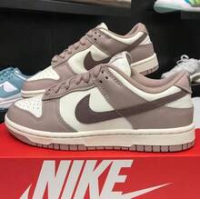 Nike Women's  Dunk Low Casual Sneakers - Taupe - View 6