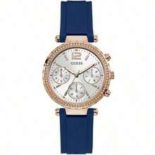 Guess Reloj de cuarzo para mujer, caja de reloj de acero inoxidable, aplicable a ocasiones de negocios, regalo para familiares y amigos, GW0113L1/ GW0113L2/ GW0113L3 /GW0113L4