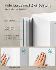 SONGMICS File Racks - White - View 5