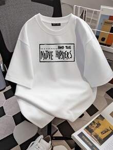 180g pure Cotton And The Native Hipsters There Goes Concorde Again Meme Music Gift Funny Style Unisex Top Mens Womens Tee T Shirt T1640 streetwear Breathable Soft Women Top Graphic Tees Stylish Print Round Neck Short Sleeve Slightly Stretched Summer fashion graphic - Blanco - Ver 2