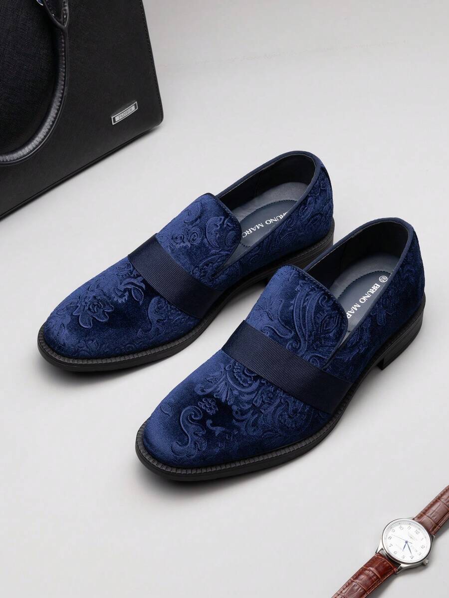 Men Dress Tuxedo Shoe Slip-On Classic Patent Leather Loafers