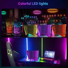 Modern Acrylic RGB LED Desktop Lamp With Music Sync Smart APP And Remote Control Dimmable Gaming Light Cool Music Reactive Lighting Extra Thick Material Premium Gift Box Christmas Present