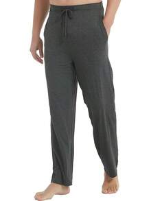 Mens Pajama Pants - Viscose Made From Bamboo, Soft Sleep Pants Comfy Drawstring Lounge Bottom With Pockets Sweatpantshalloween - 深石南灰色 - 查看 7