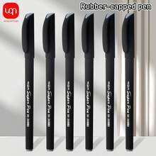 WUQIANNIAN 3/6 Piezas Bolígrafo de gel negro mate de 0,3 mm con núcleo de tinta negra, adecuado para escritura diaria, firma, oficina, negocio, para la temporada de vuelta al colegio.