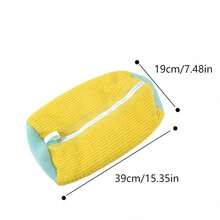 1 pieza Bolsa de almacenamiento y limpieza de zapatos - Especializada para lavar zapatos en la lavadora, evitando la deformación y proporcionando cuidado de limpieza. Un artículo imprescindible para personas perezosas. Adecuado para todo tipo de zapatos. Se puede colgar. Se puede usar como bolsa de almacenamiento. Un gran artículo para el hogar.