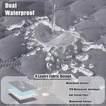 Cubierta impermeable para cama de mascota (perro/gato), manta suave y reversible para mascotas, lavable a máquina, a prueba de fugas, cubierta para sofá de gato y perro, adecuada para sofás y muebles, color gris claro.