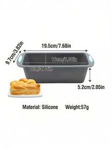 1件/3件硅胶小蛋糕模具,吐司面包烤盘,马卡龙、磅蛋糕、饼干烘焙模具-双耳圆形/长方形/方形蛋糕模具吐司烘焙套装,家用DIY蛋糕烘焙模具面包模具,适用于婚礼、生日、返校、派对等创意蛋糕模具,多功能硅胶烘焙模具-方形、长方形、圆形烤盘套装,耐热,易脱模,饼干、蛋糕、面包制作工具 - 彩色 - 查看 5