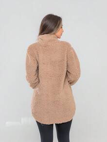 PomPom Teddy Coat, Warm, Premium Quality - 米色 - 查看 10