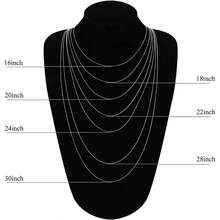 Kakonia 2 Pcs Stainless Steel 1mm Round Snake Chain Box Chain Necklace Super Thin And Strong1624 Inch