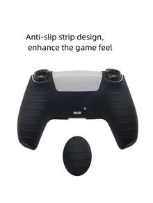 2pcs PlayStation5 Slim Disc Edition Console Silicone Protective Case + 1pc Controller Protective Cover + 10pcs Controller Joystick Cap Set, Dust-Proof, Scratch-Resistant, Waterproof, Skin-Friendly Soft Silicone, Easy To Install And Store, Enhance Gaming Experience - Multicolor - View 3