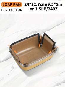 5/2pcs Reusable Silicone Bread Pan Liners, For 9 X 5 Inch Bread Pansafe Baking Mats, Non-Stick Reusable, Easy To Clean, Heat Resistant - Multicolor - View 6