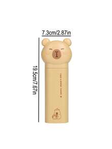 5pcs Capybara Stationery Set, Including A Creative Pencil Case With A Correction Tape, Eraser, And Ruler. It Can Be Used For Drawing And Correcting Pencil Marks, Making It A Beautiful Gift For Friends.