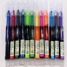 12pcs Colorful Liquid Ink Rollerball Pens, Large Capacity Quick-Drying Ballpoint Pens, 0.5mm Fine Point Pens For Students, Exams, And Note-Taking - Multicolor - View 3