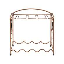 YUNRUX Wine Rack, Metal Wine Rack, Freestanding Bottle Rack