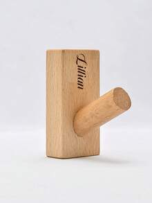 Ganchos de abrigo sólidos simples, percheros de madera natural, ganchos de abrigo de pared de madera de nogal, ganchos decorativos para puertas, cuartos de lavandería, tiendas, cafeterías, regalo de Navidad especial