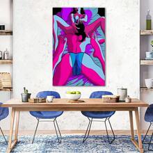 1pc Framed Lesbian Couple Wall Art Sexy  Canvas Art Posters For Room Aesthetic And Wall Art Picture Living Room Decor Poster,Home Decor And Accessories,Aesthetic Canvas Home Decorative Art Printing,Fall Wall Art Print Poster Pictures For Livingroom,Bedroom,Ba - Nhiều màu - Xem 8
