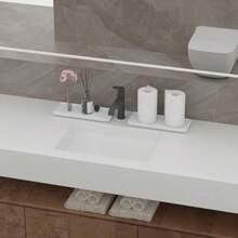 Premium Ceramic Bathroom Tray Sleek NonSlip Organizer For Shower Countertop Vanity 9.25x3.66inch EasyClean CorrosionResistant