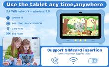 Kids Tablet 7 Inch Redbeat B1 6GB RAM 32GB ROM (TF Expansion 512GB) WiFi Tablet Supports SIM Card, Shockproof Case, Dual Camera, Parental Control, Kids App PreInstalled, Great Gift For ChildrenDual-Channel, Long Battery Life