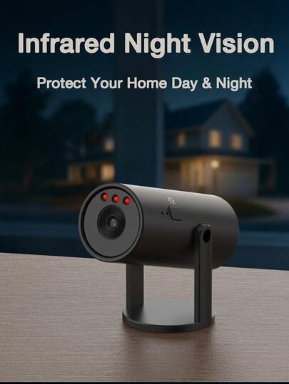 1/2/ Home Security Camera WiFi Nanny Cam Night Vision, Motion Detection, Indoor Outdoor Pet Monitoring Compact Discreet (Support 2.4GWIFl Only) view 4