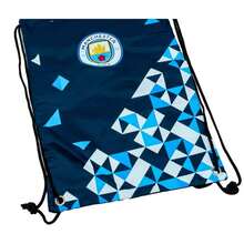 Manchester City FC Particle Drawstring Bag (Blue/White/Yellow) - 100% Polyester - (TA11536) - Blue - View 2