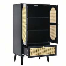 Storage Cabinets - Black + Particle Board - View 4