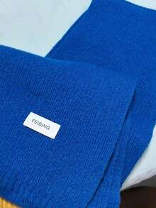 Solid Color Knitted Wool Scarf In Autumn And Winter - Cashmere Anti-Censored Scarf-Suitable For Students Outdoor Cycling - Warm - Cold And Anti-Freeze Scarf - Multicolor - View 7