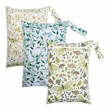 Bolsa impermeável reutilizável para roupas de banho, viagens, praia, piscina, banho, fraldas, roupas de ginástica/ioga sujas, artigos de higiene pessoal e creche. Possui um bolso com zíper e é uma ótima opção de presente para mulheres, ideal para o Natal e como ideia de presente.