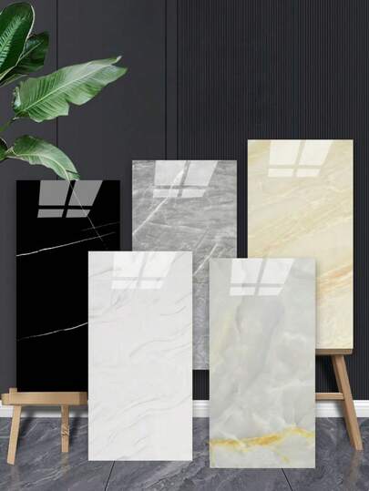 Christmas 10pcs 1.8m² 3D Faux Marble Wallpaper, Self-Adhesive, Easy To Clean, Waterproof, Thickened Wall Sticker, Home Decor For Kitchen, Living Room, Bathroom, Floor Decoration, Plastic Board 3D Wall Paper, House Decoration, Wall Art, Wedding Decoration, School Supplies Home Decor New Year Gift