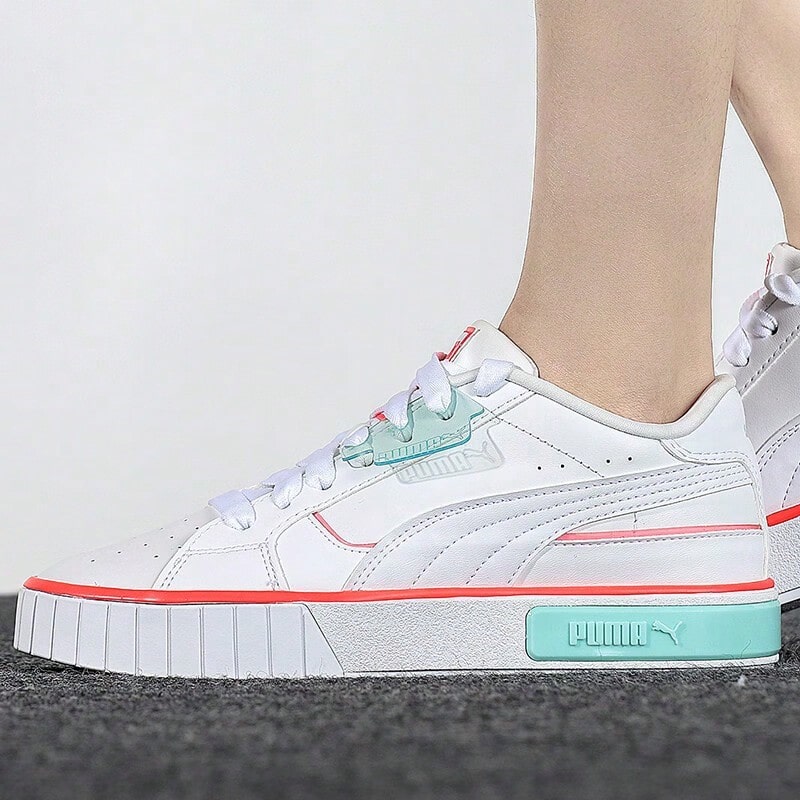 Puma 彪馬女子經典運動鞋復古低筒耐磨休閒鞋板鞋 381609-01 - 藍綠色 - 查看 1