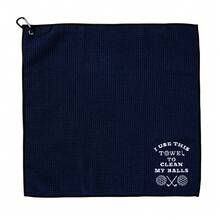 1 件趣味高尔夫毛巾超细纤维绣花球巾 - 我用这条毛巾清洁我的球，用于带夹子的高尔夫球袋配件，适合球迷礼物退休礼物圣诞节，完美的高尔夫生日礼物，适合丈夫、爸爸、妻子、妈妈，高尔夫礼物 - 彩色 - 查看 15