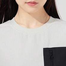 Puma Women's Round Neck Loose Sports Top Sweatshirt Casual Pullover - White - View 4