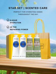 L'Occitane Hand Cream Gift Set 4pcs (Almond Soothing Hand Cream 10ml*2 + Shea Butter Hand Cream 10ml*2) - Mini Hand Cream Set (Shea Butter 10ml + Sweet Almond 10ml*2) - View 4